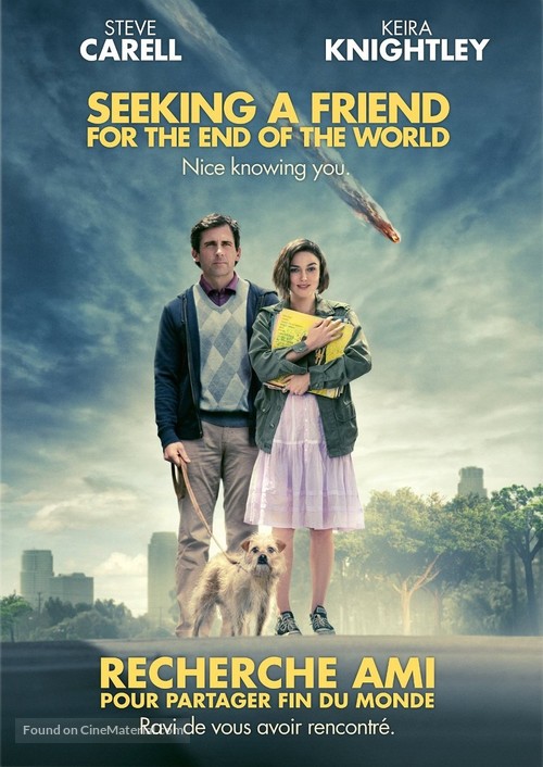Seeking a Friend for the End of the World - Canadian DVD movie cover