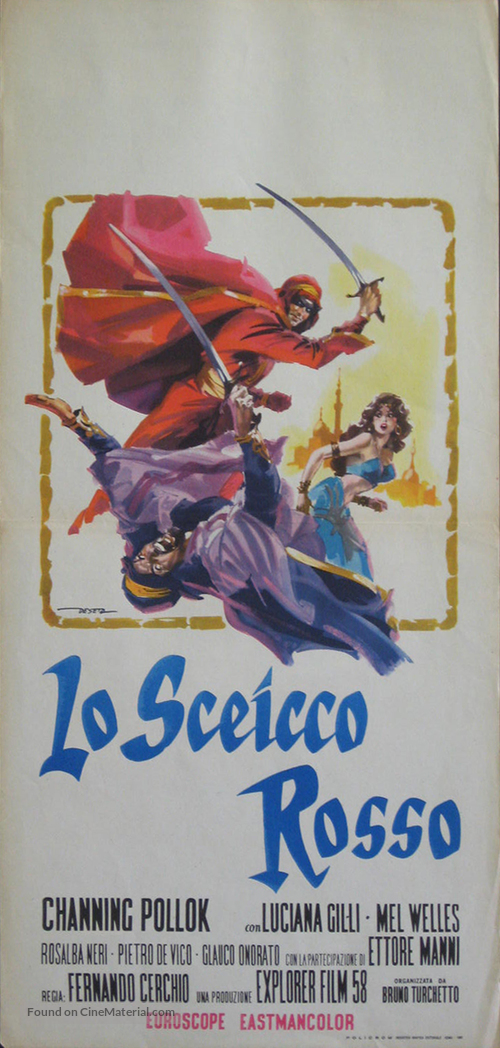 Lo sceicco rosso - Italian Movie Poster
