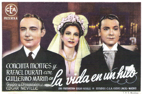 La vida en un hilo - Spanish Movie Poster