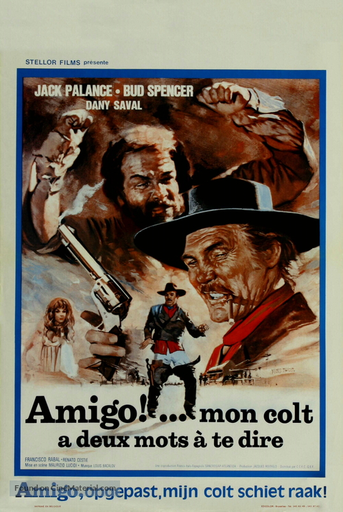 Si pu&ograve; fare... amigo - Belgian Movie Poster