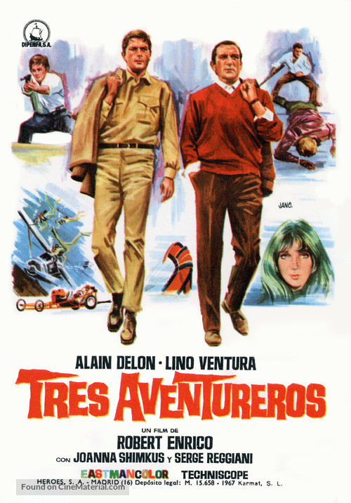Les aventuriers - Spanish Movie Poster
