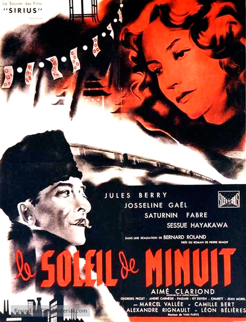 Le soleil de minuit - French Movie Poster
