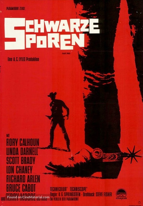 Black Spurs - German Movie Poster