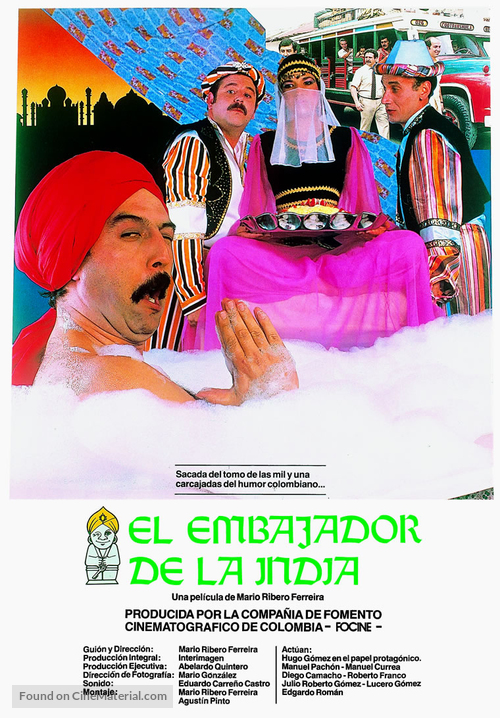 El embajador de la India - Colombian Movie Poster