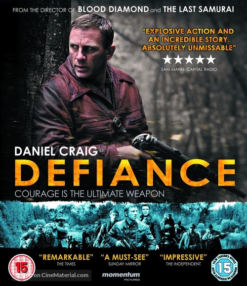 Defiance - British Blu-Ray movie cover