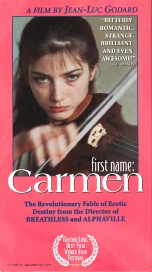 Pr&eacute;nom Carmen - VHS movie cover