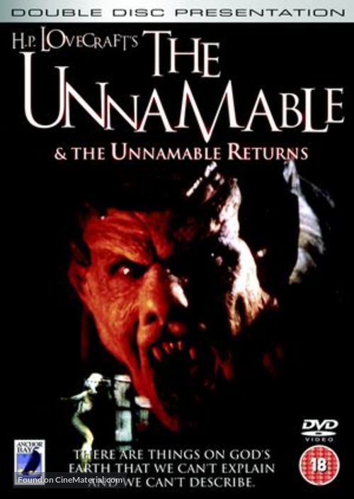 The Unnamable - British Movie Cover