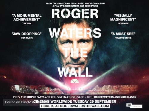 Roger Waters the Wall - British Movie Poster