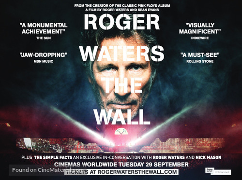 Roger Waters the Wall - British Movie Poster