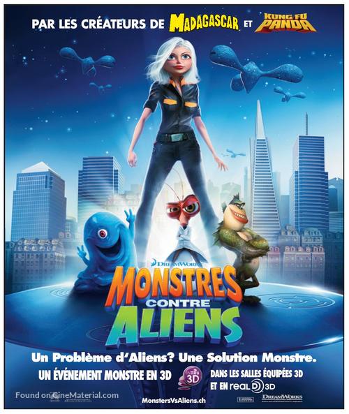 Monsters vs. Aliens - Swiss Movie Poster