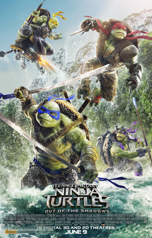 Teenage Mutant Ninja Turtles: Out of the Shadows - Australian Movie Poster
