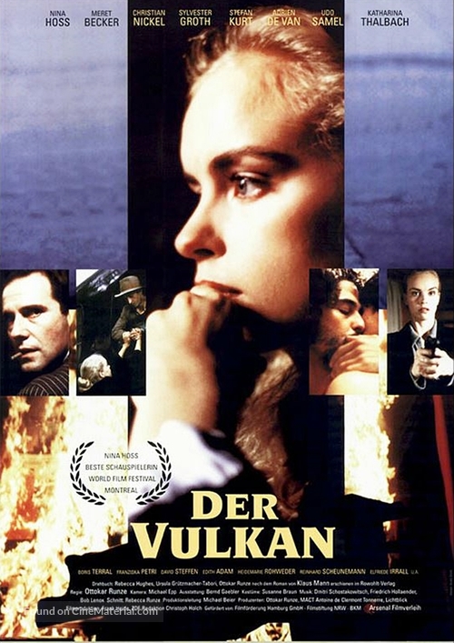 Der Vulkan - German Movie Poster