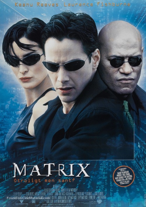 The Matrix - Swedish Movie Poster