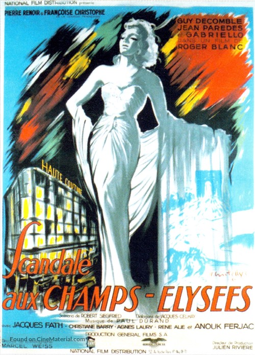 Scandale aux Champs-&Eacute;lys&eacute;es - French Movie Poster