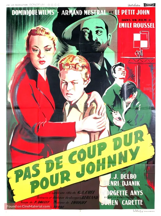 Pas de coup dur pour Johnny - French Movie Poster