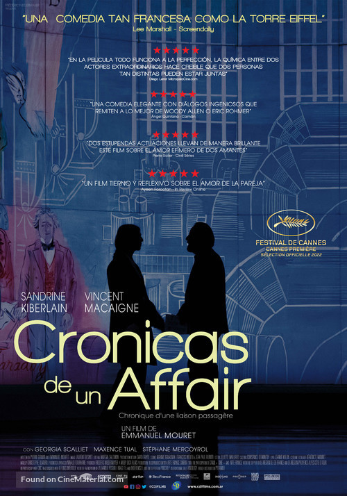 Chronique d&#039;une liaison passag&egrave;re - Argentinian Movie Poster