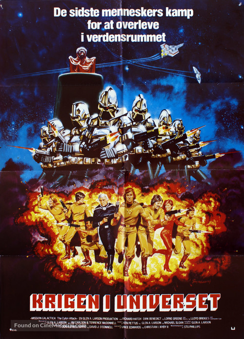 Mission Galactica: The Cylon Attack - Danish Movie Poster