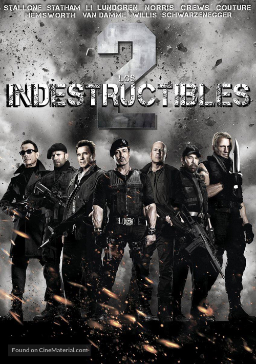 The Expendables 2 - Mexican Movie Cover