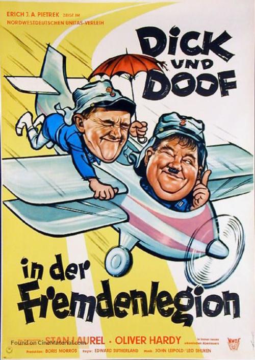 The Flying Deuces - German Movie Poster
