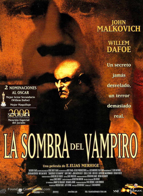 Shadow of the Vampire - Spanish Movie Poster