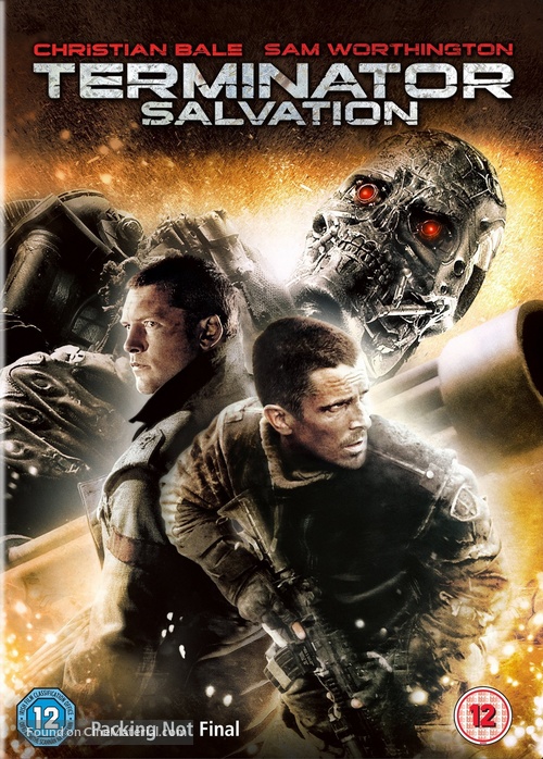 Terminator Salvation - British DVD movie cover