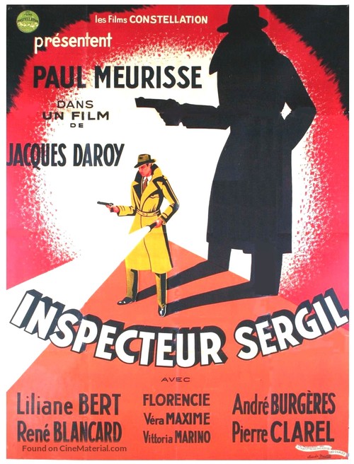 Inspecteur Sergil - French Movie Poster