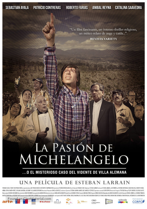 La pasi&oacute;n de Michelangelo - Chilean Movie Poster