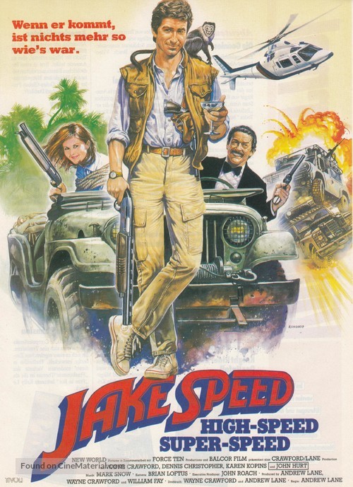 Jake Speed - German Movie Poster