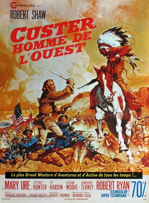 Custer of the West - French Movie Poster