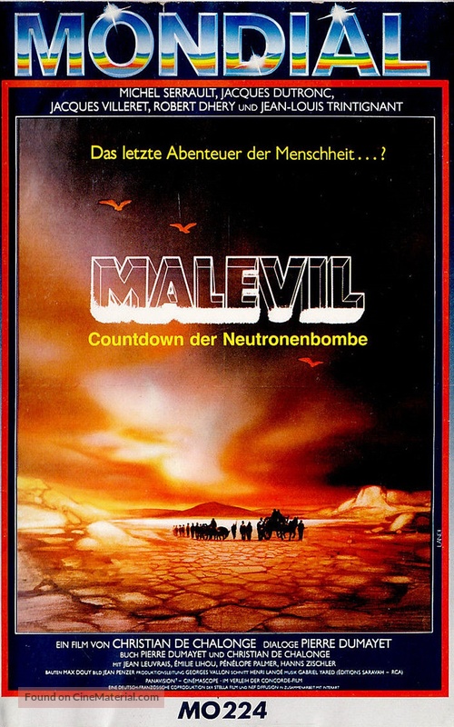 Malevil - German VHS movie cover