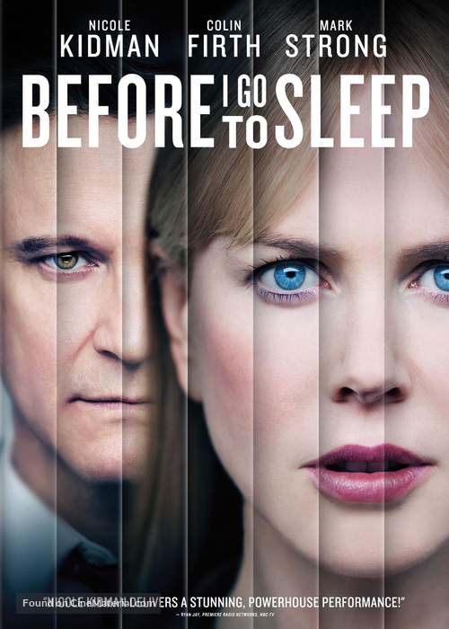 Before I Go to Sleep - DVD movie cover