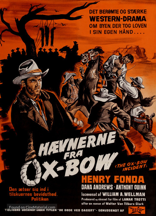 The Ox-Bow Incident - Danish Movie Poster