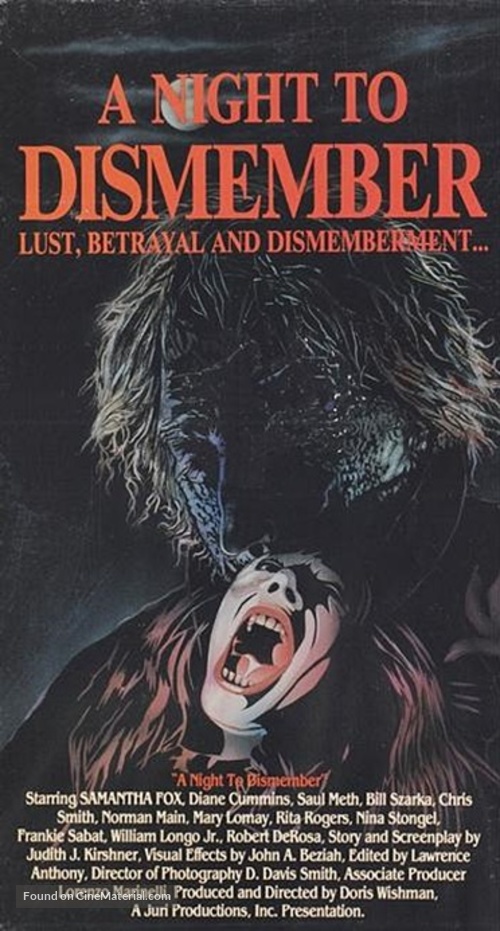 A Night to Dismember - VHS movie cover