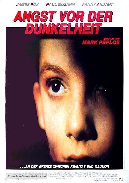 Afraid of the Dark - German Movie Poster