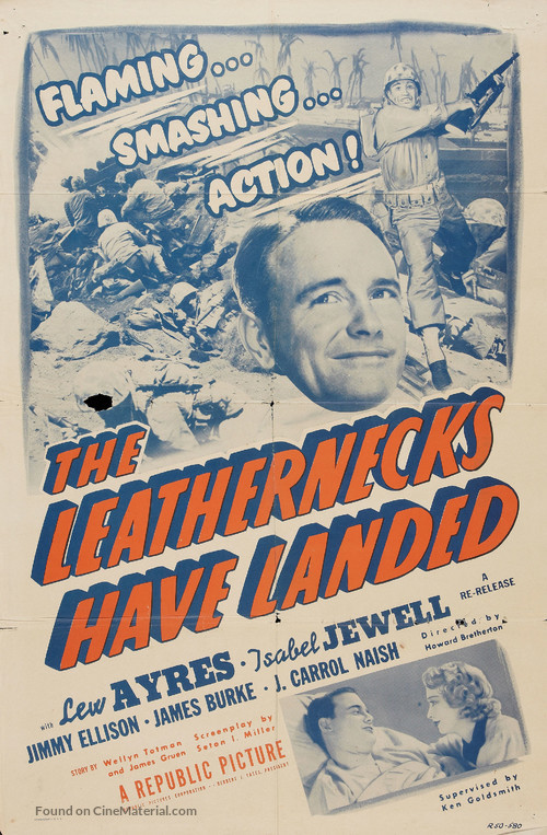 The Leathernecks Have Landed - Re-release movie poster