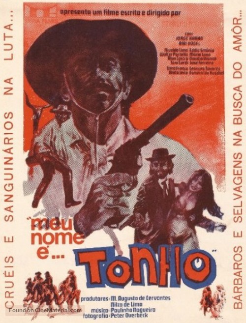 Meu Nome &eacute; Tonho - Brazilian Movie Poster