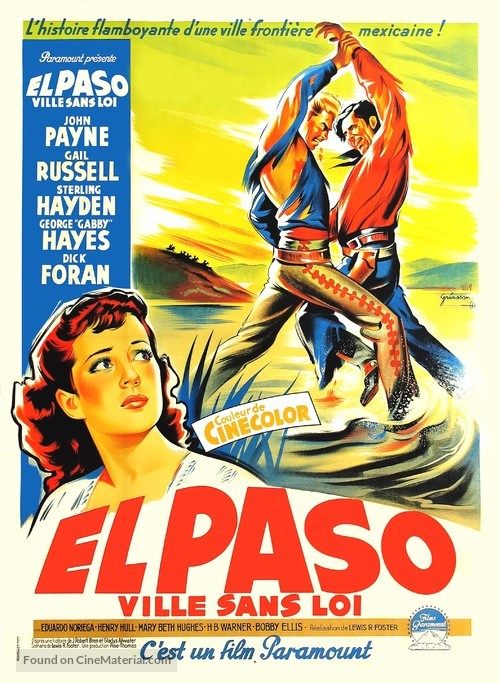 El Paso - French Movie Poster