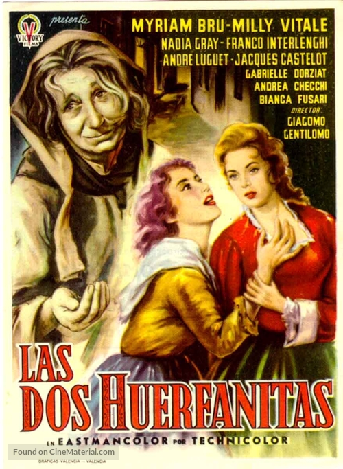 Due orfanelle, Le - Spanish Movie Poster