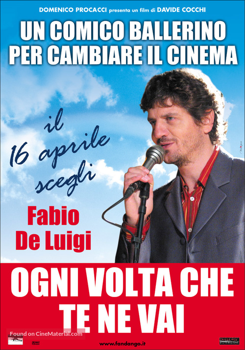 Ogni volta che te ne vai - Italian Movie Poster