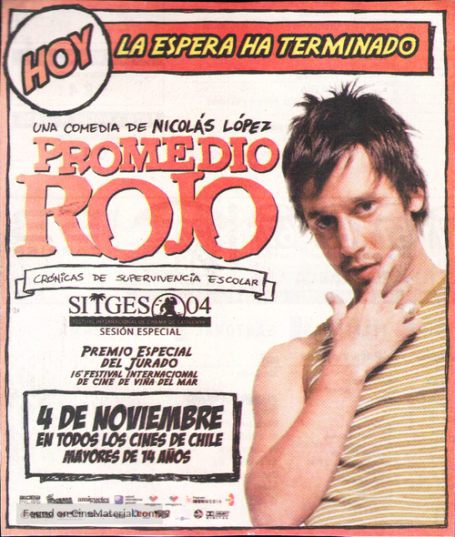 Promedio rojo - Chilean Movie Poster