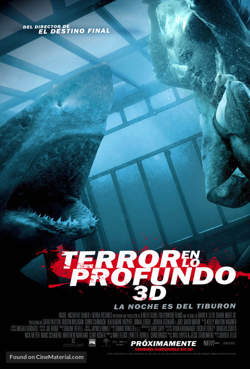 Shark Night 3D - Argentinian Movie Poster