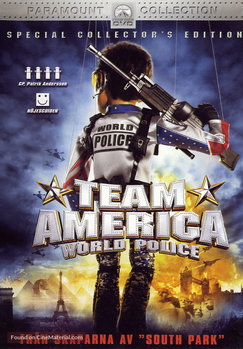 Team America: World Police - Swedish DVD movie cover