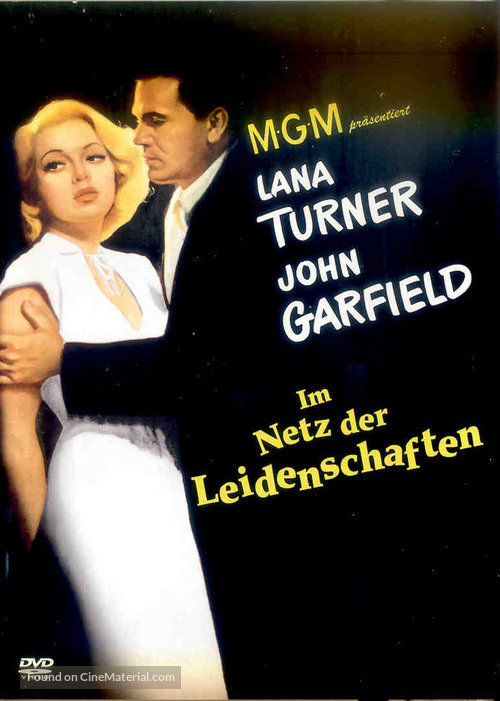The Postman Always Rings Twice - German DVD movie cover
