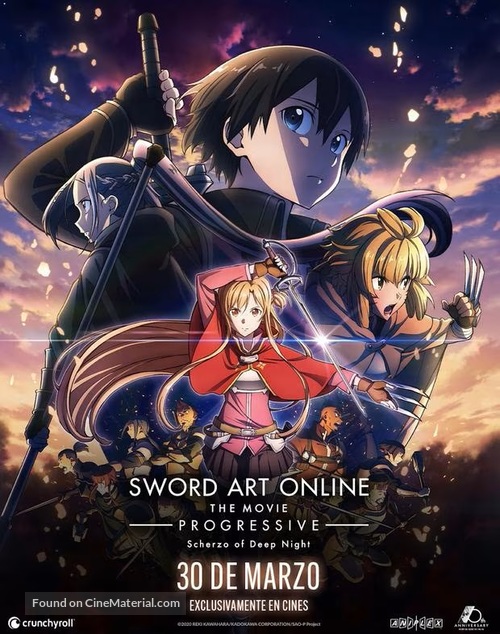 Gekijouban Sword Art Online the Movie: Progressive - Kuraki Yuuyami no Scherzo - Mexican Movie Poster