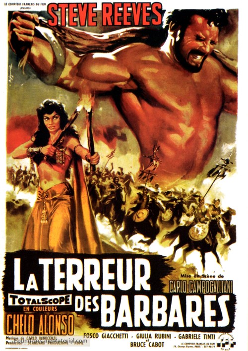 Il terrore dei barbari - French Movie Poster