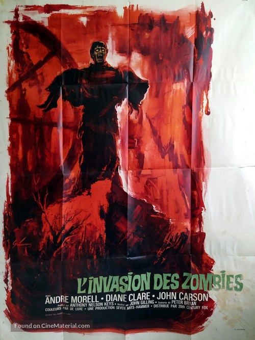 The Plague of the Zombies - French Movie Poster