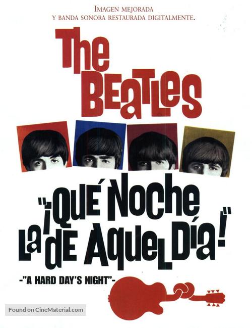 A Hard Day&#039;s Night - Spanish Movie Poster
