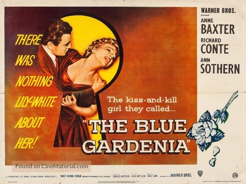 The Blue Gardenia - British Movie Poster