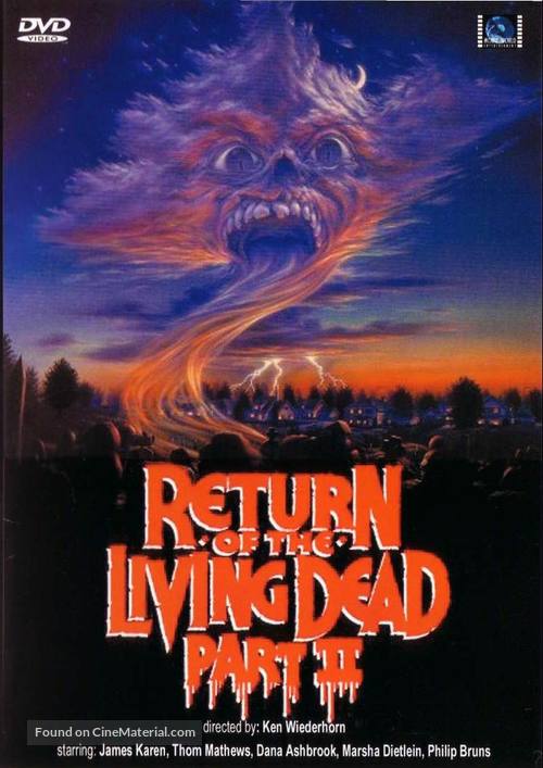 Return of the Living Dead Part II - German DVD movie cover