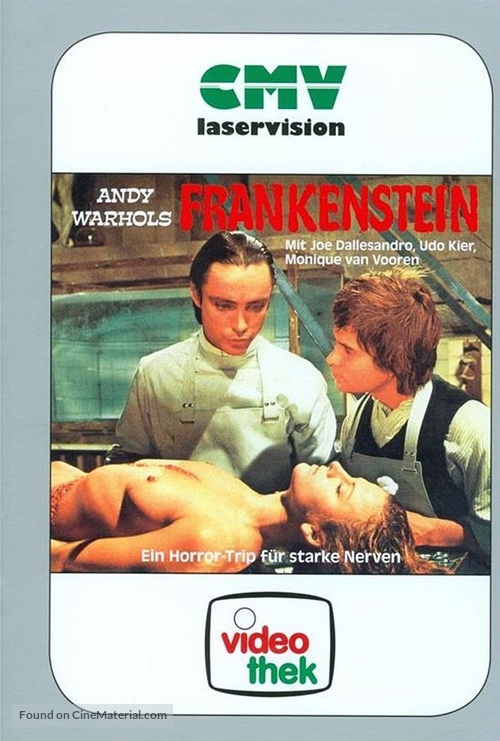 Flesh for Frankenstein - German Blu-Ray movie cover